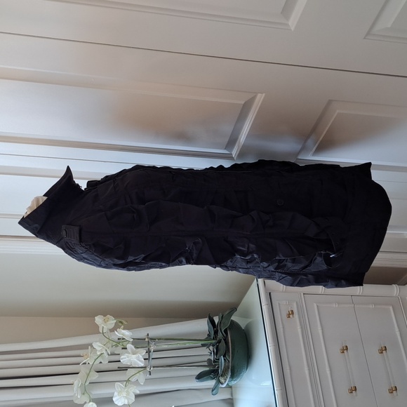 Burberry Womens Luxury Prorsum Back Ruched Lightweight Trench Coat Zip Up S-6 - Picture 6 of 15